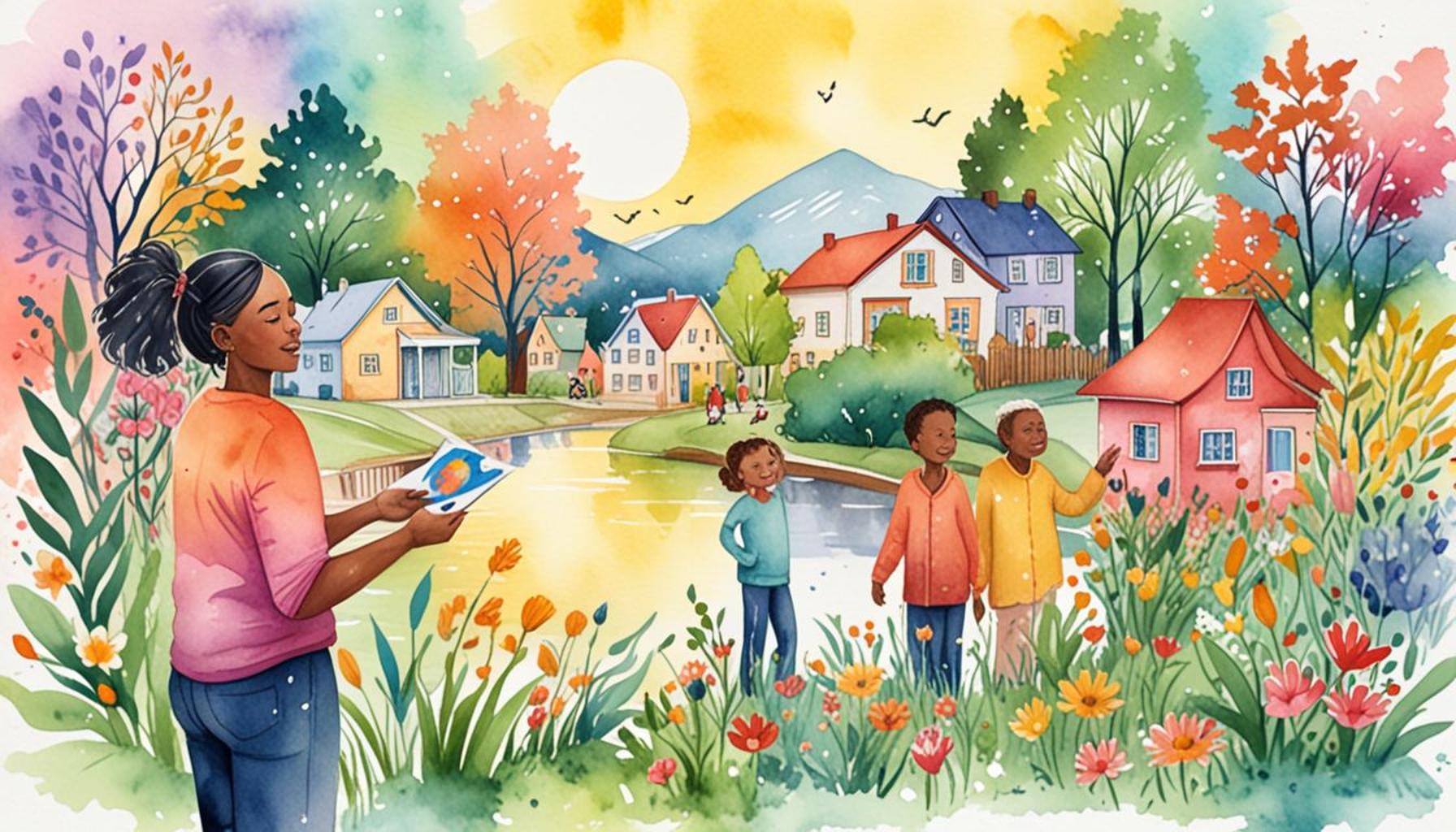 The Impact of Positive Affirmations on Collective Resilience in Communities